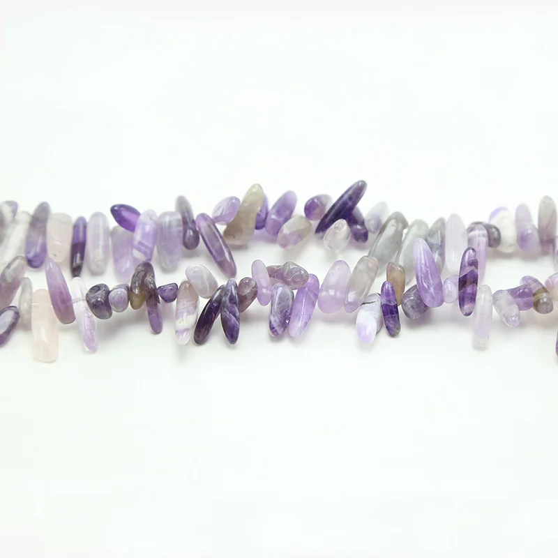 Natural Amethyst Spike Beads for gemstone jewelry