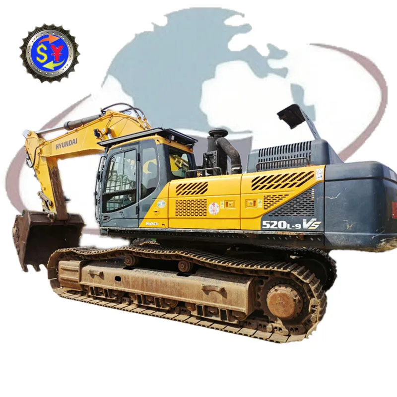 Hyundai R520L-9V5 б/у R520 гусеничный экскаватор предоставлен подержанный Корея инженерное строительство