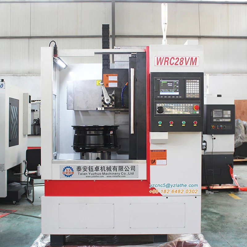 WRC28VM новый вертикальный токарный станок для ремонта ободов