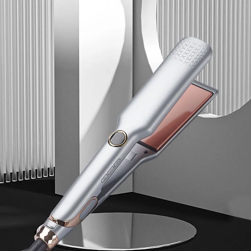 Ceramic Tourmaline Ionic LCD Temperature Display Flat Iron Professional Ceramic Coated Wide Plate Electric Hair Straightener