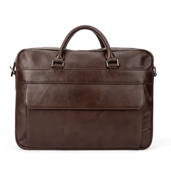 Custom Genuine Leather Bag For Men Business Handbag Shoulder Messenger Bags Men Office Laptop Bag Leather Briefcases