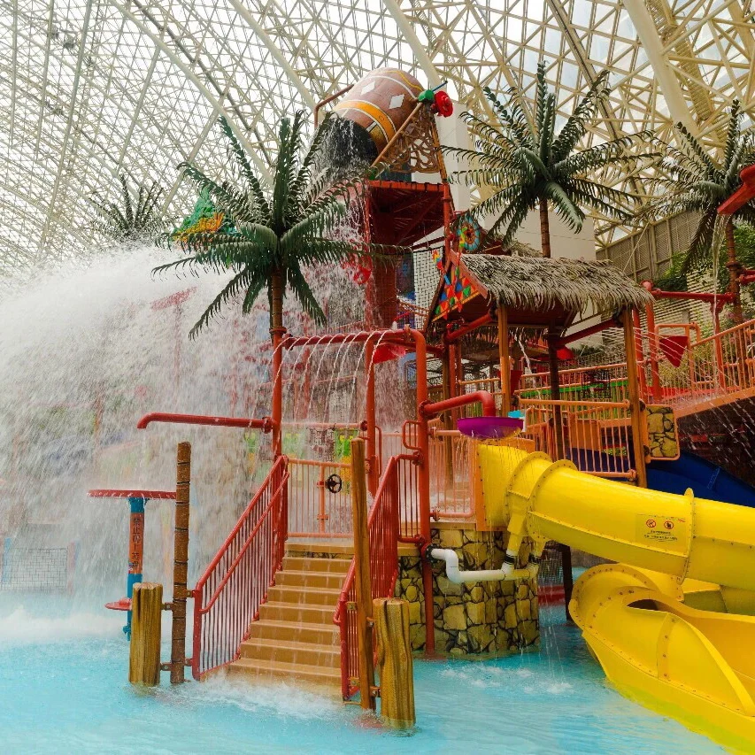 Hot Sale Water Park Equipment Fiberglass Water Pool Slide Water House