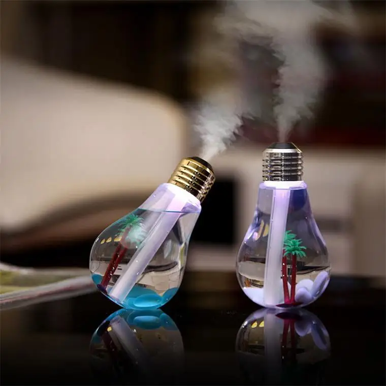 Handheld Flash Bulb LED, Aroma Diffuser Home Air Cool Mist Freshener Humidifier/