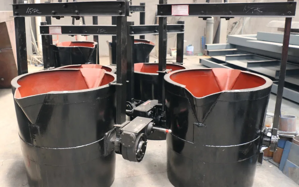 1 ton high quality teapot ladle foundry ladle iron pouring machine