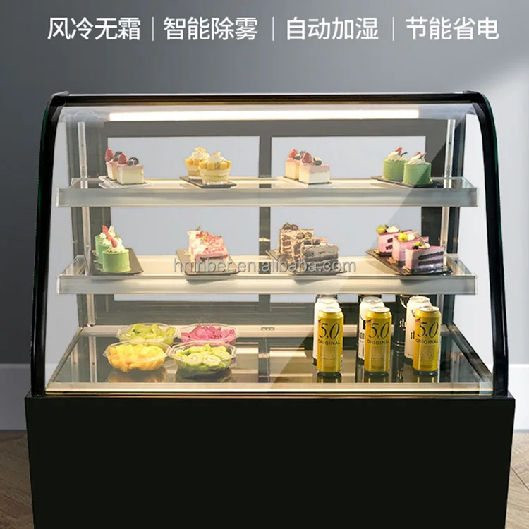 Beautiful confectionery showcase refrigerator ice cream showcase display