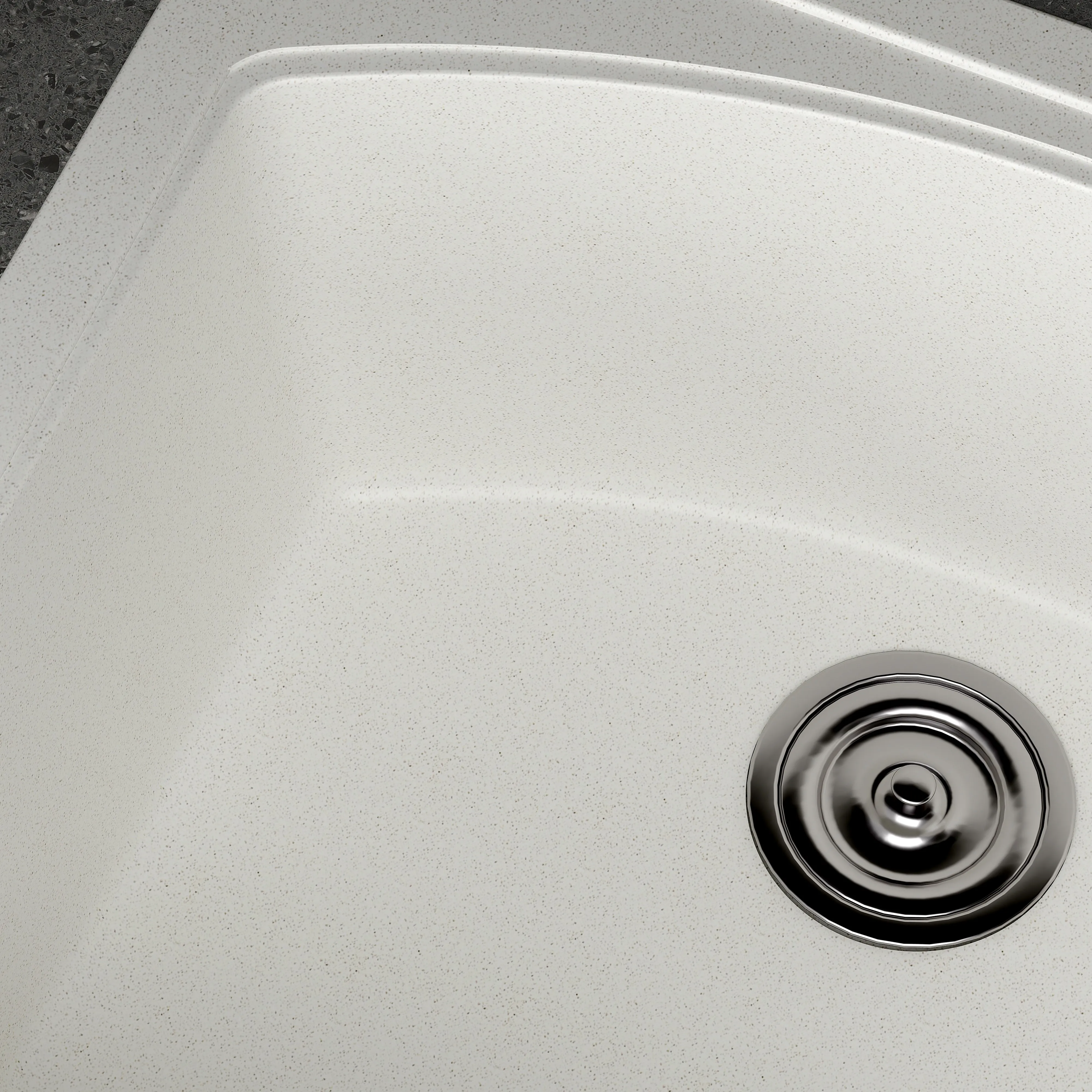 Modern Double Bowl Kitchen Sink Factory Simple Black White Undermount with Rectangular Shape One-Hole Installation for Hotels