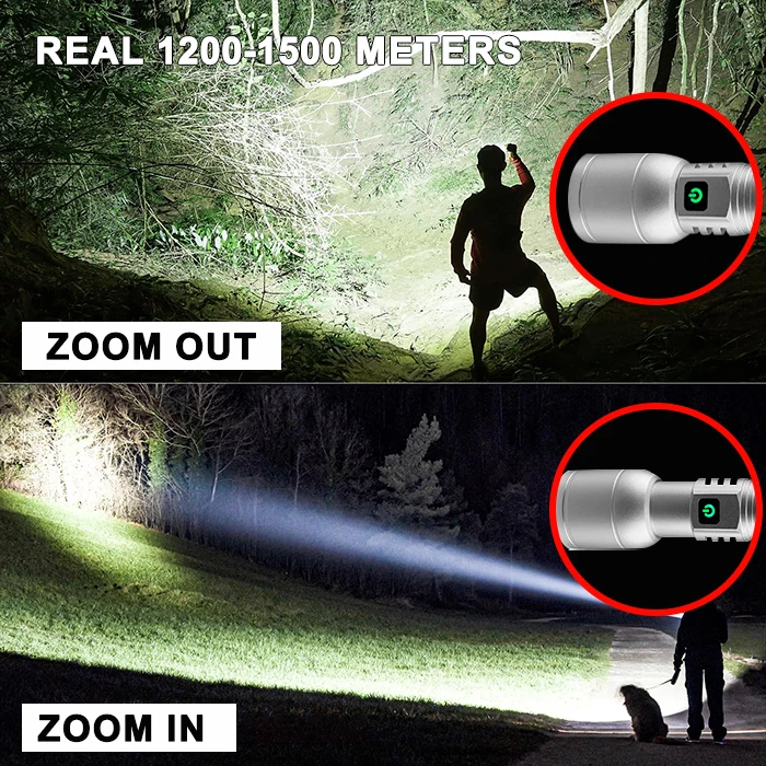 Wholesale Super Bright Laser Powerful Flashlights Torches 100000 Lumens Waterproof Rechargeables Tactical Led Flashlight