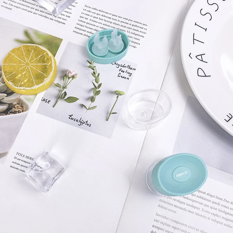 Wholesale RGP contact lens boxes A.B. Solution Case Customize Rigid lenses cleaner case storage boxes