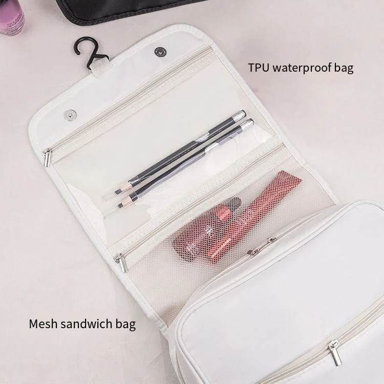 Low Moq Oxford Toiletry Kit for Travel Portable Business Travel Cosmetics Storage Bag Skincare Bags Cosmetic Bag