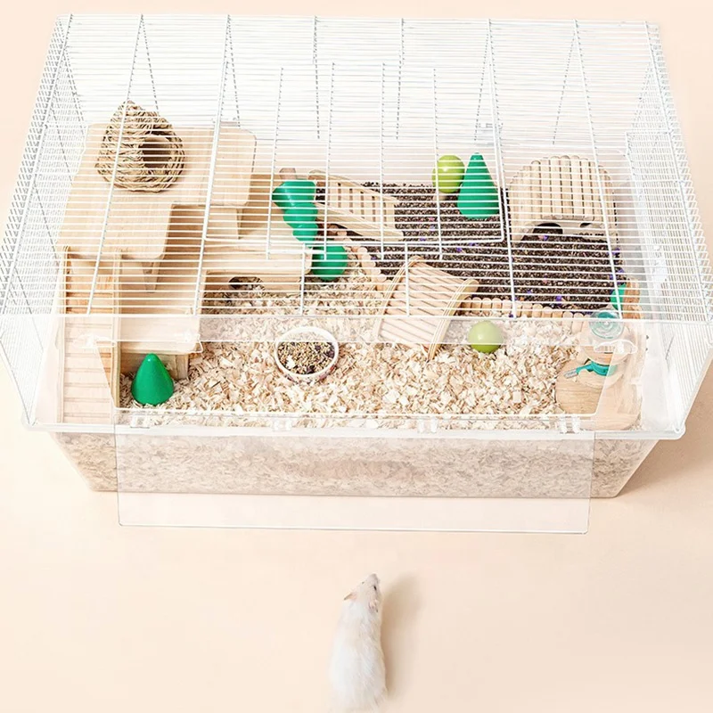 Small Animal Habitats Rat House 85cm Transparent Acrylic Big Hamster Cage
