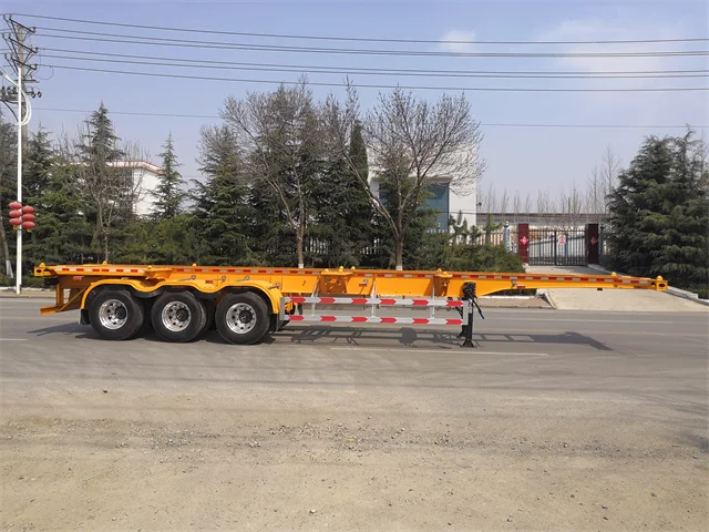 truck trailer container  3 axle 40 ft container chassis skeletal trailer Customizable length