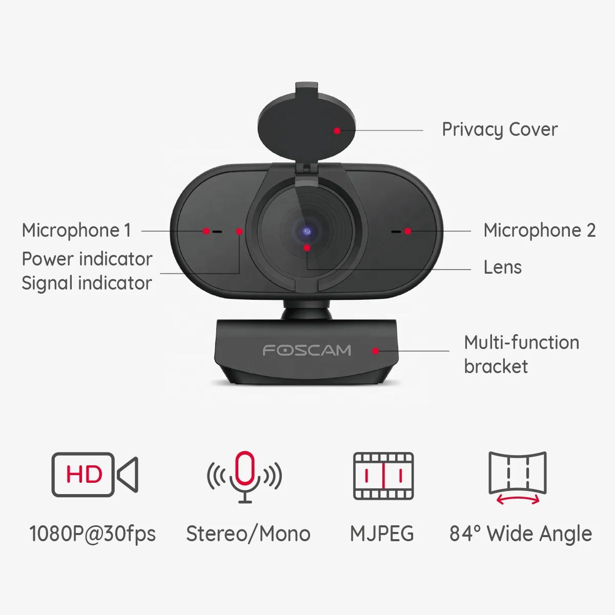  Веб-камера для компьютера full hd USB 1080P 30 кадров в