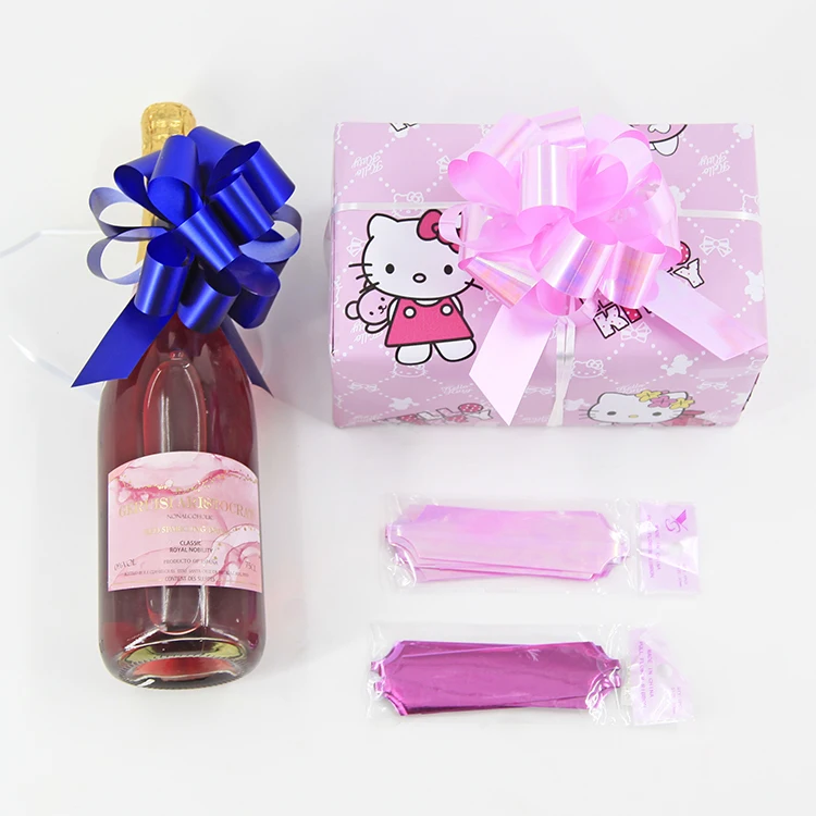 Wholesale Metallic Ribbon Pull Bow for Christmas Gift Wrapping Packaging Decoration