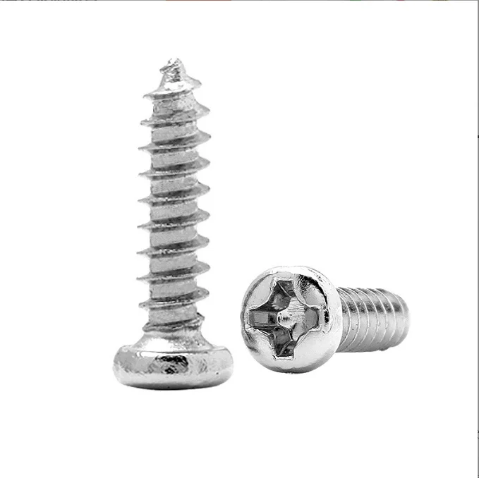304 stainless steel round head self-tapping screws cross pan head self-tapping screws wood screws M2M3M3M4M5M6