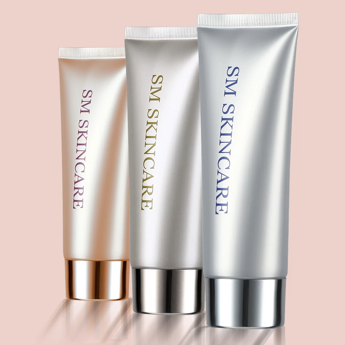 Fashion OEM color 50 75ml 100ml 18mm Cosmetic PE Plastic Squeeze Cream Lotion PE Hose Soft Tube with Aluminum Cap