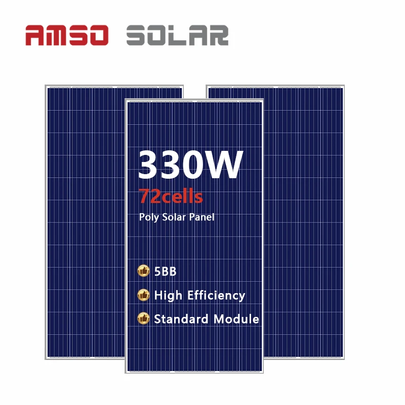Poly 330w solar panel 36v solar panels 330 watt solar panels kit solar panel 330 w solar painel