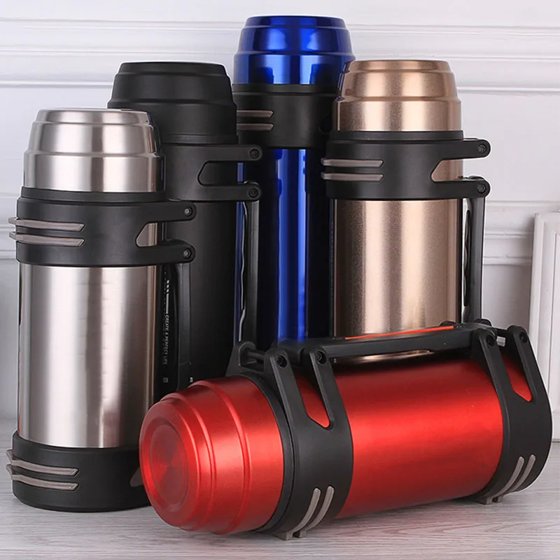 
Double Wall Thermos Cup Large Military Stainless Steel Vacuum Flask 1.2L 1.5L 