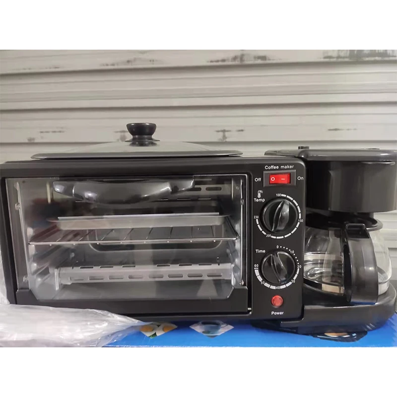 Household Multifunction Breakfast Maker Machine Temperature Control Breakfast Sandwich Maker 3 In 1 Breakfast Makers