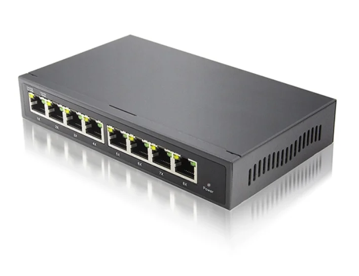  IP65 Открытый 8 портов 10/100/1000M Ethernet обратный poe гигабитный управляемый коммутатор для FTTX
