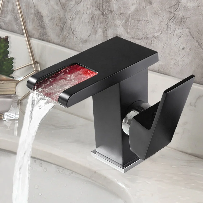 wash basin faucet bathroom sink faucets luxury water taps modern brass washbasin mixers tap bathroom sink taps led basin faucet