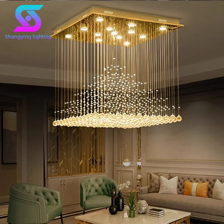 Прямоугольная люстра для дома