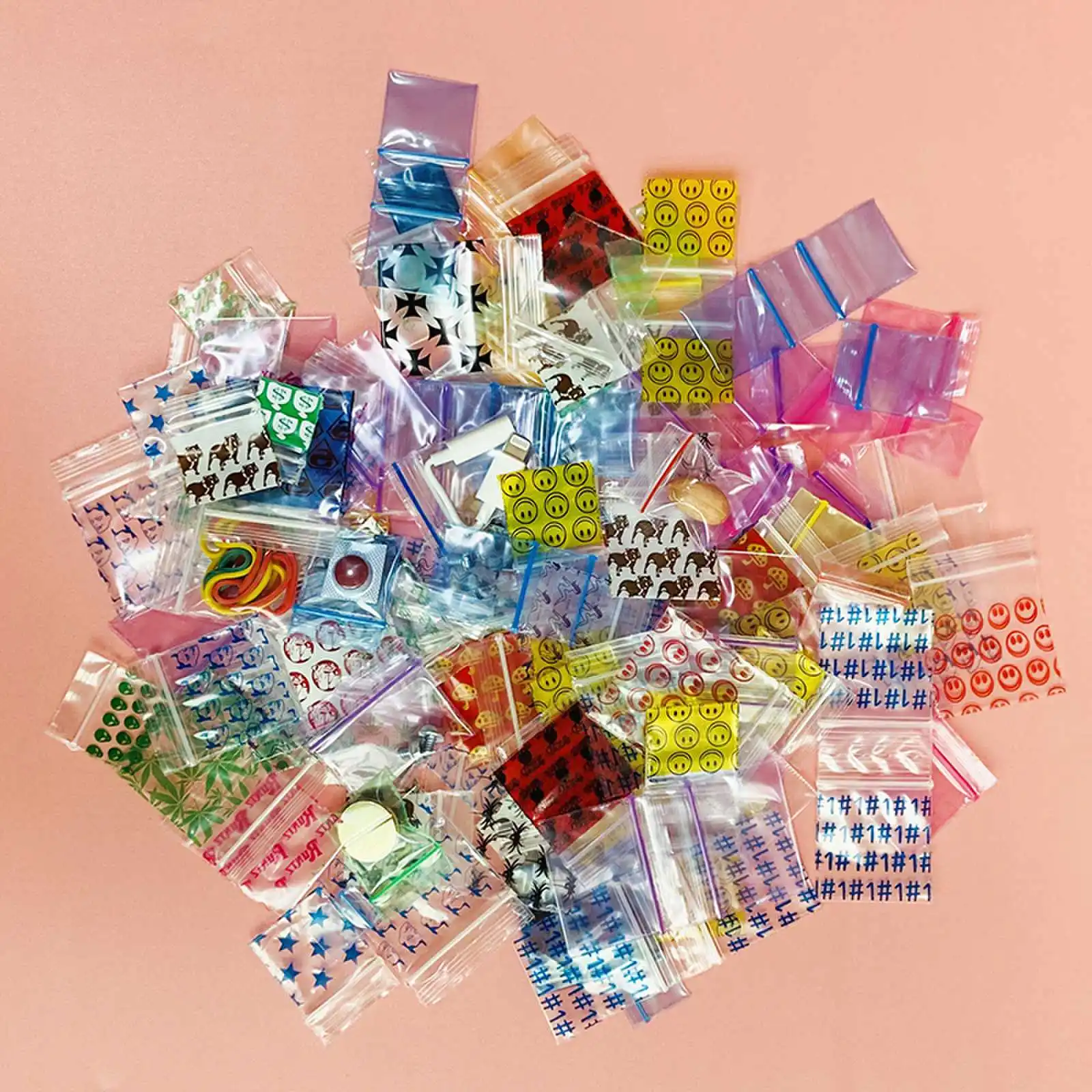 Wholesale Clear Plastic Bag Grip Self Seal Packing  Resealable Mini Ziplock zipper Bags