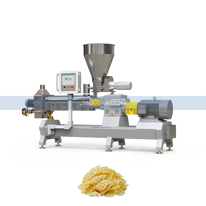 Puffed Food Extruder Snack Twin Screw Extruder Inflating Snack Food Machine