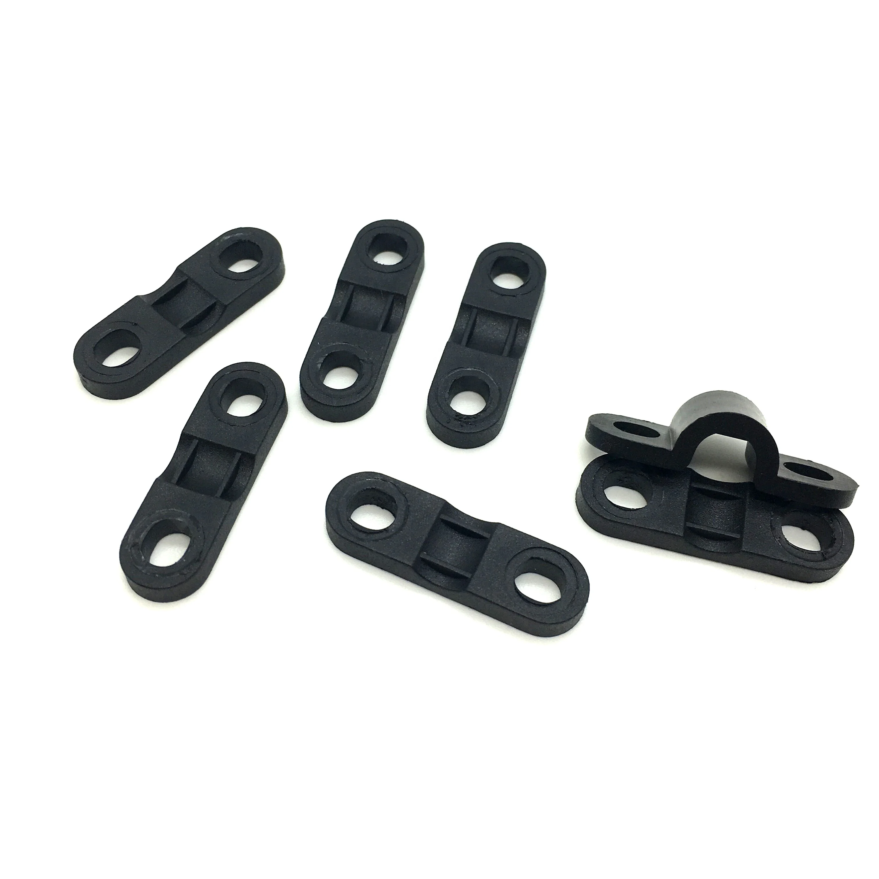 2000PCS cable clamp plastic 6mm bridge type strain relief cable holder clips electric wire clips