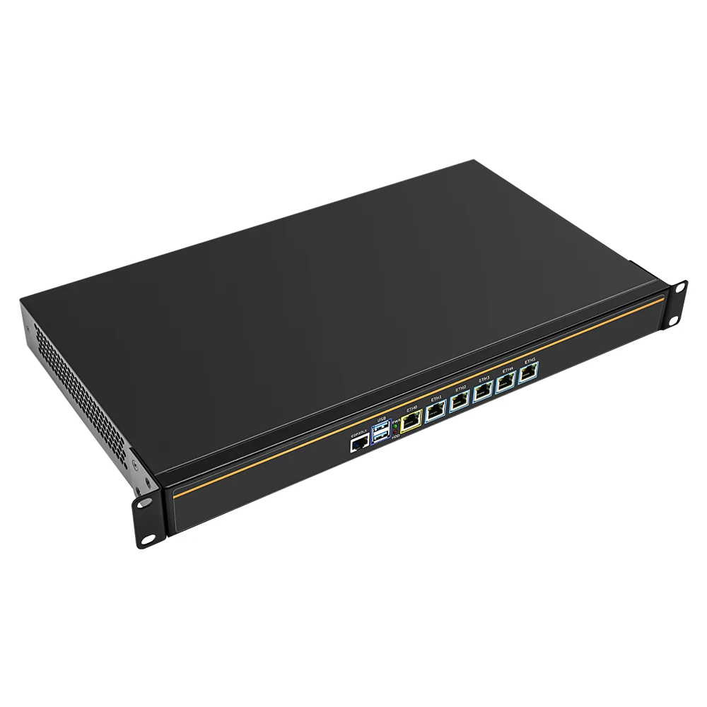 Оптовая продажа с фабрики цена 1U стоечный сервер 6 локальной сети N5105 barebone-система DDR4 AES-NI POE Pfsense промышленной