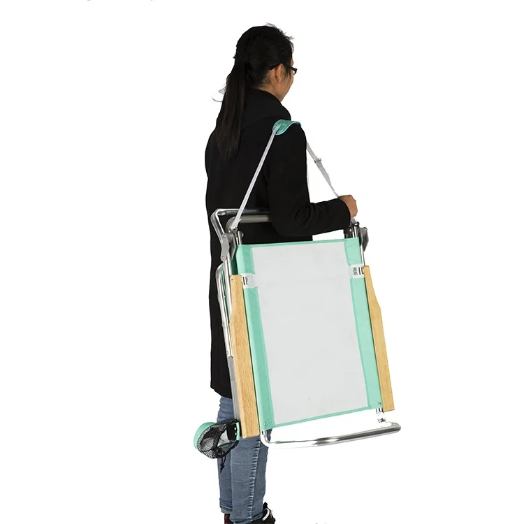 Muti-function lightweight outdoor foldable fishing camping beach chair with Towel Holder