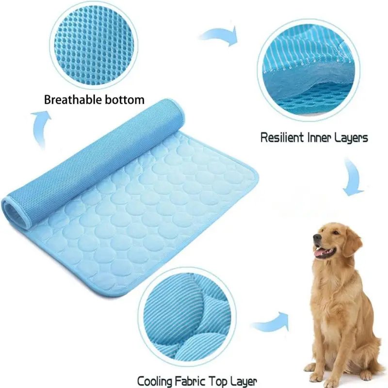 Wholesale Custom Collapsible Self- Cooling Pad Washable Pet Dog Cooling Mat