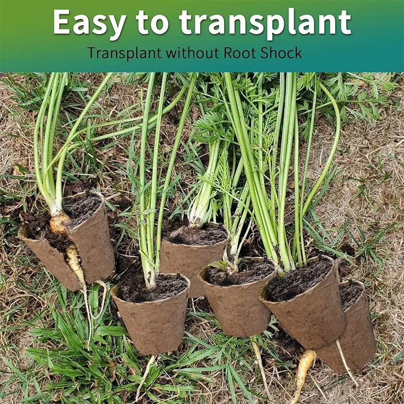 Paper Seedling Cup Eco Friendly Planting Cup for Seeds Paper Pulp Peat Pot Organic Germination Starter Pots