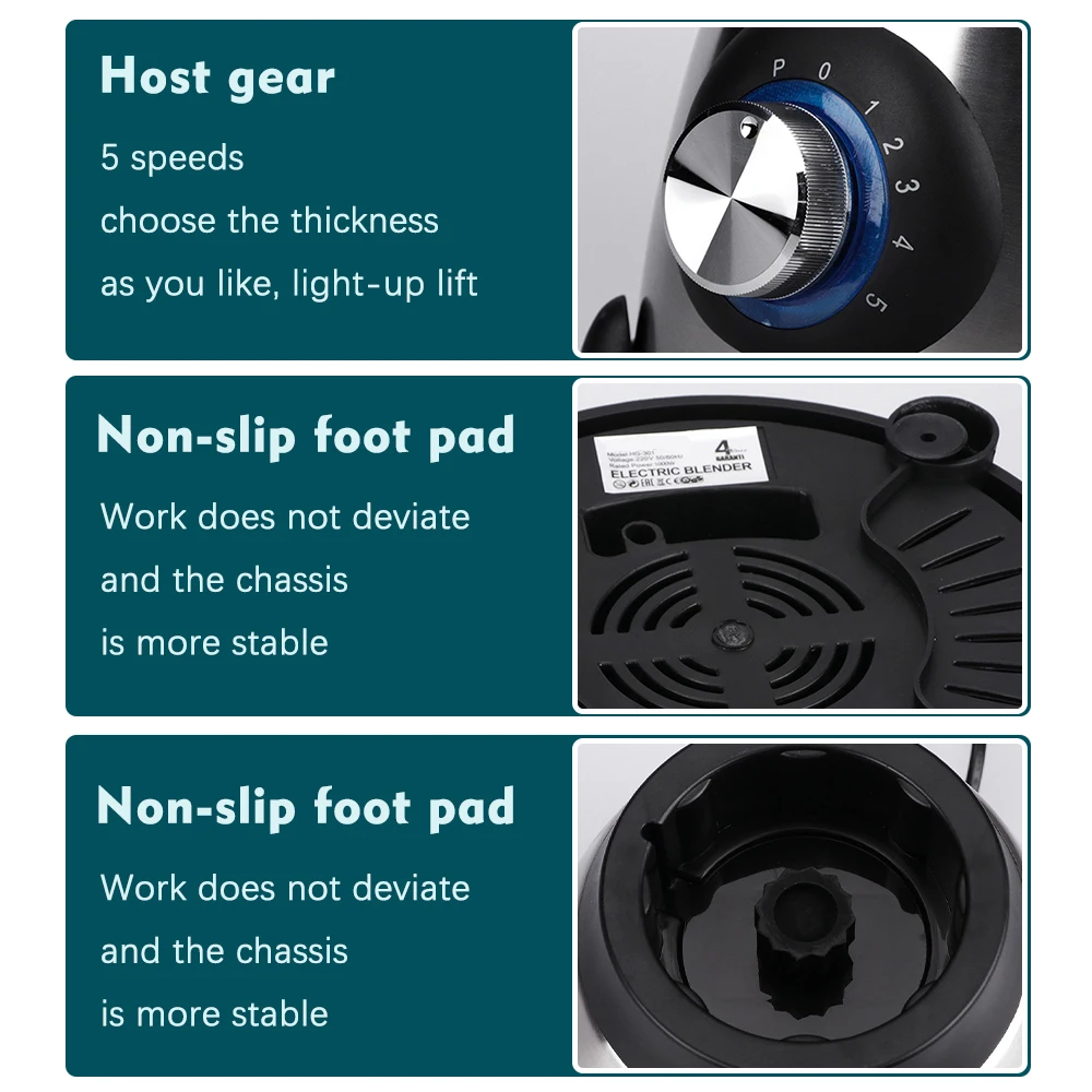 Factory Direct Sale 1000W High Speed Blender And Mixer Juicer Blender Food Machine