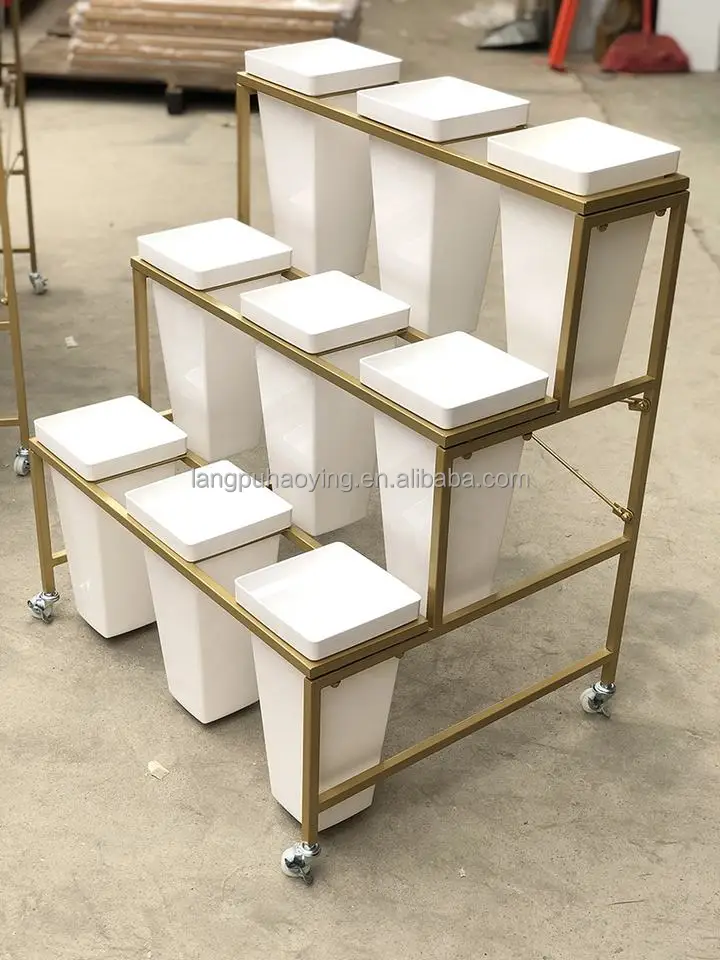 Metal plant stand Garden shelf Suitable for large flower pot rack display stand Indoor and outdoor flower stand
