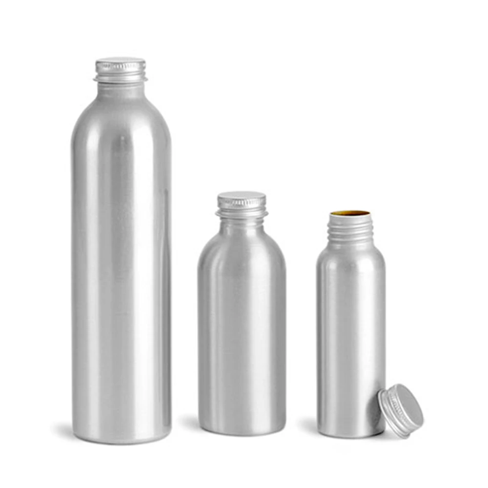 15 30 50 ml 80 100 120 ml 150 250 metal aluminum bottle with metal lid for Cosmetic Oil