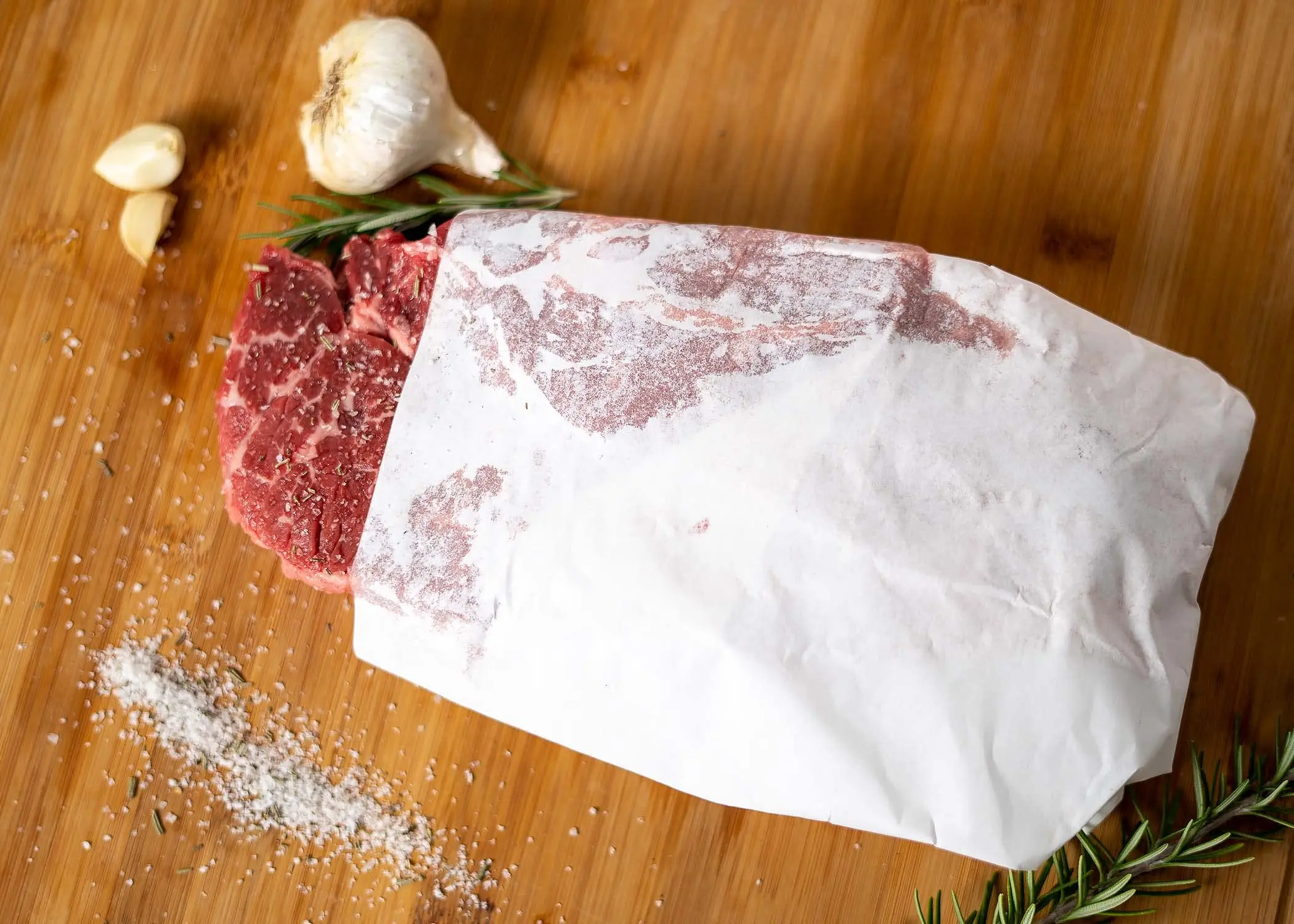 Изготовленный на заказ морозильник мясной бумаги пищевой логотип Белый крафт рулон