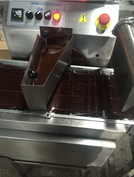 chocolate bottom enrobing machine bar ball making