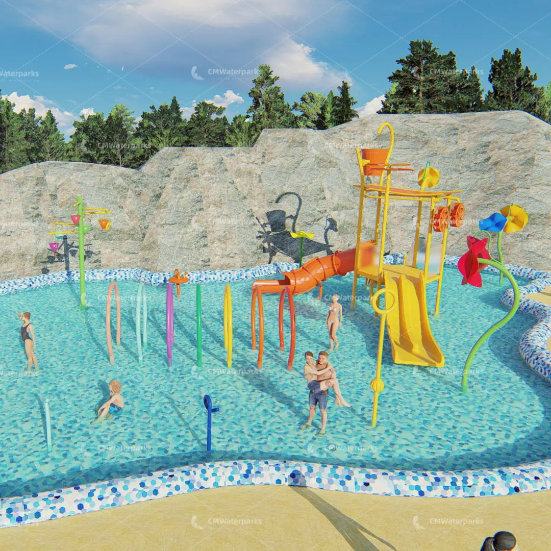 Hot Sale Water Spray Pad Sprinkler Pool Squirt Toys For Water Spray Park 3D Model