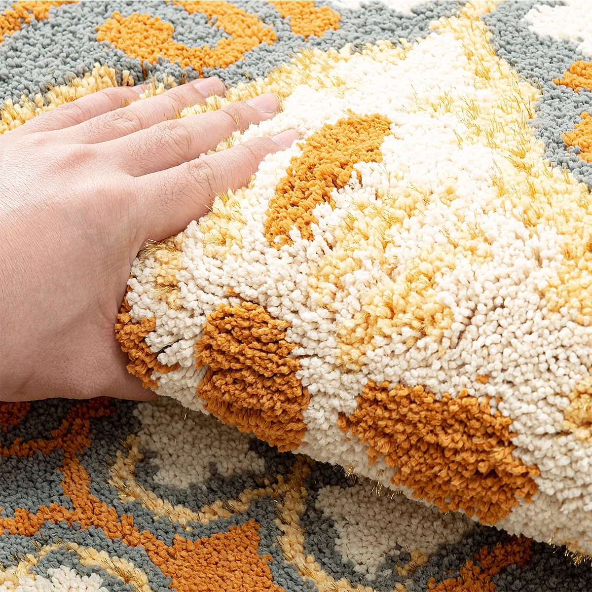 DADA custom bath room mat shaggy non slip 40*60 cm marble bath mat