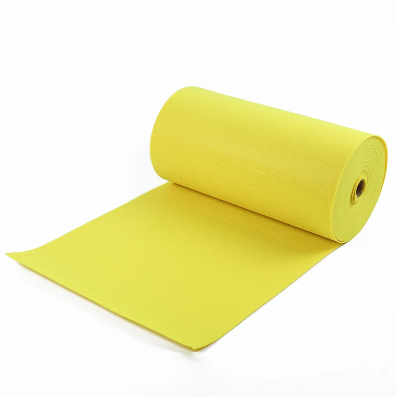 The factory directly supplies 2mm color polyester knitted non-woven fabric and wholesale 1m wide high-quality felt cloth