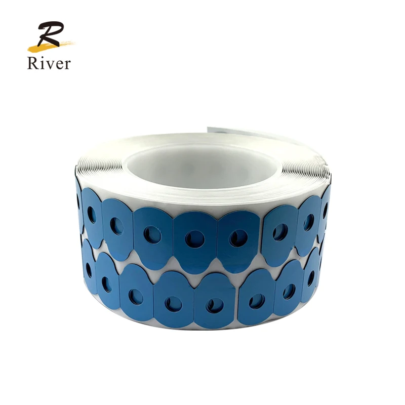 High Quality eyeglasses Lens blocking pads light blue Lens manufacture accessories 18*29mm