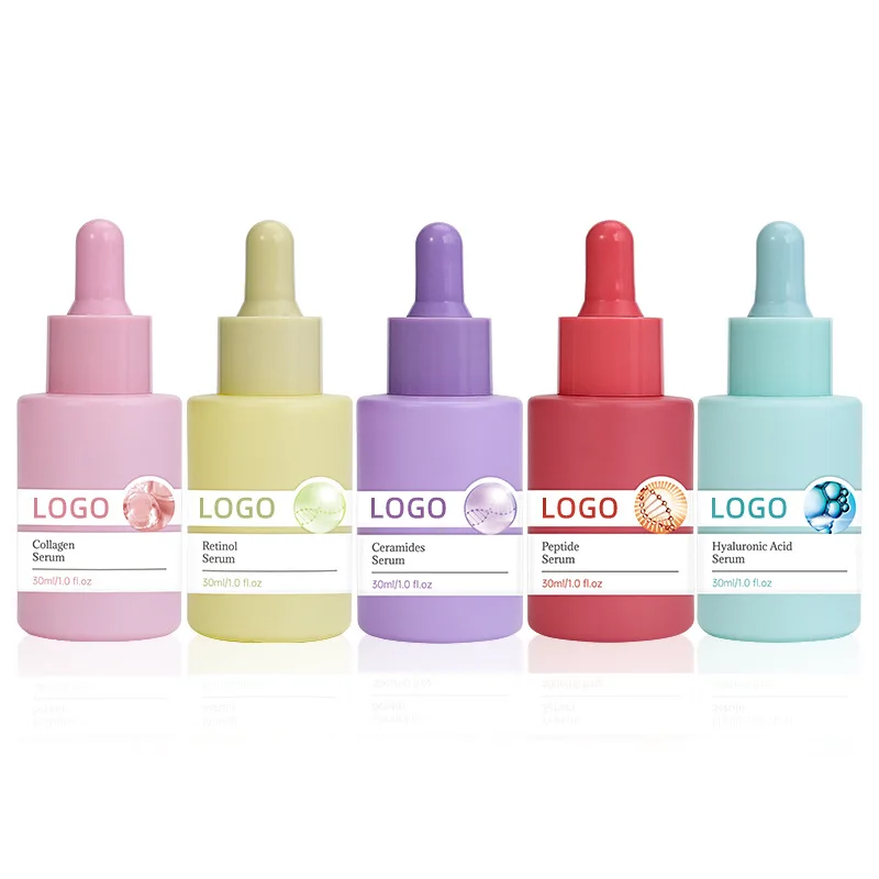 Private Label Skin Care Anti Aging Serum Whitening Vegan Collagen Hyaluronic Acid Niacinamide Retionol Peptide Serum