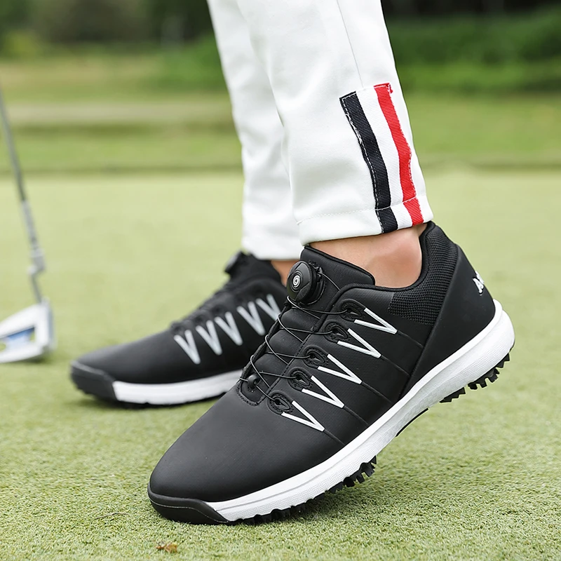
Wholesale sports shoes Proffeshional self lacing big size golf shoes for men 