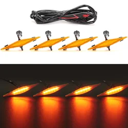 Car Accessories Front Grille Grill Led Lights Lamp For Toyota 4runner 2014-2019