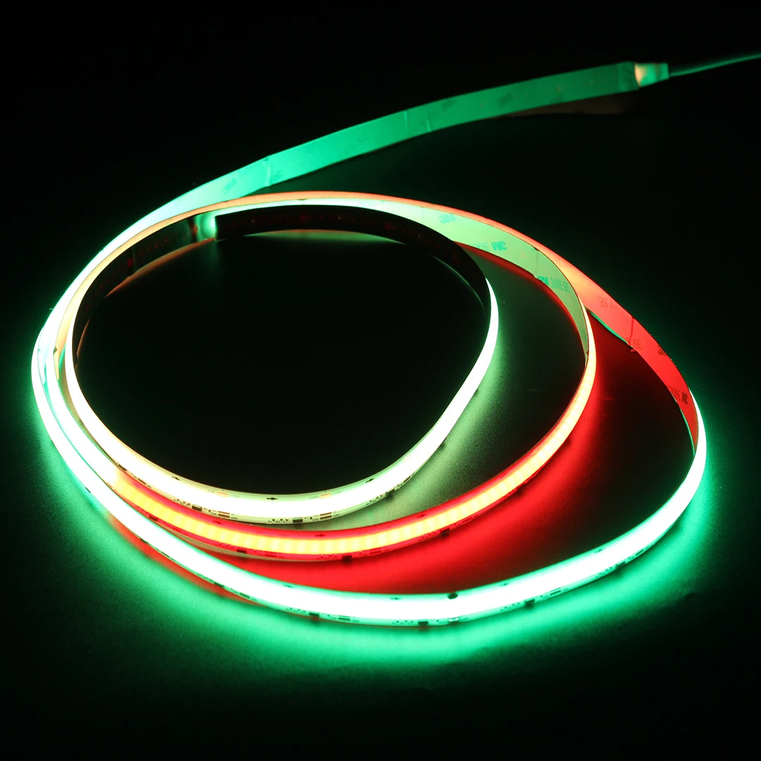 Программируемая интеллектуальная гибкая лента RGB COB Светодиодная Rgb C9 граненая медь новая разработка 720 светодиодов/м RGBIC DC24V 12 мм DC 24V