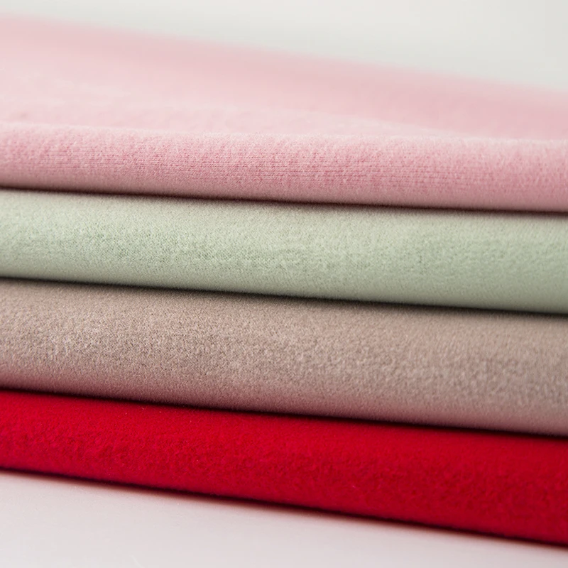 High quality environmentally friendly recycled ripstop acrylic cotton wool double-sided brushed fabric