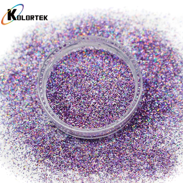 Bulk High Sparkle Holographic Glitter Powder Professional OEM For Festive Decoration
