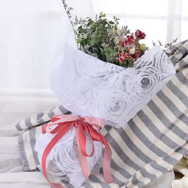 Bouquet Wrapping Paper Flower Packaging Material Non-Woven Fabric Bruce Rose Wrapping Flower Paper