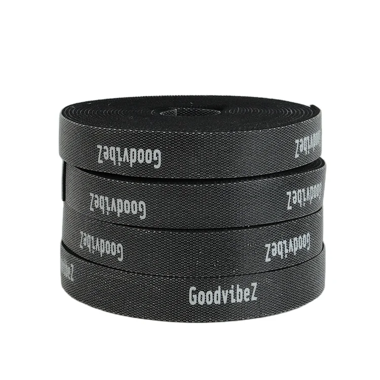 Factory 50mm nylon polyester back to back self locking cable ties hook and loop fabric tape roll with high quality custom logo