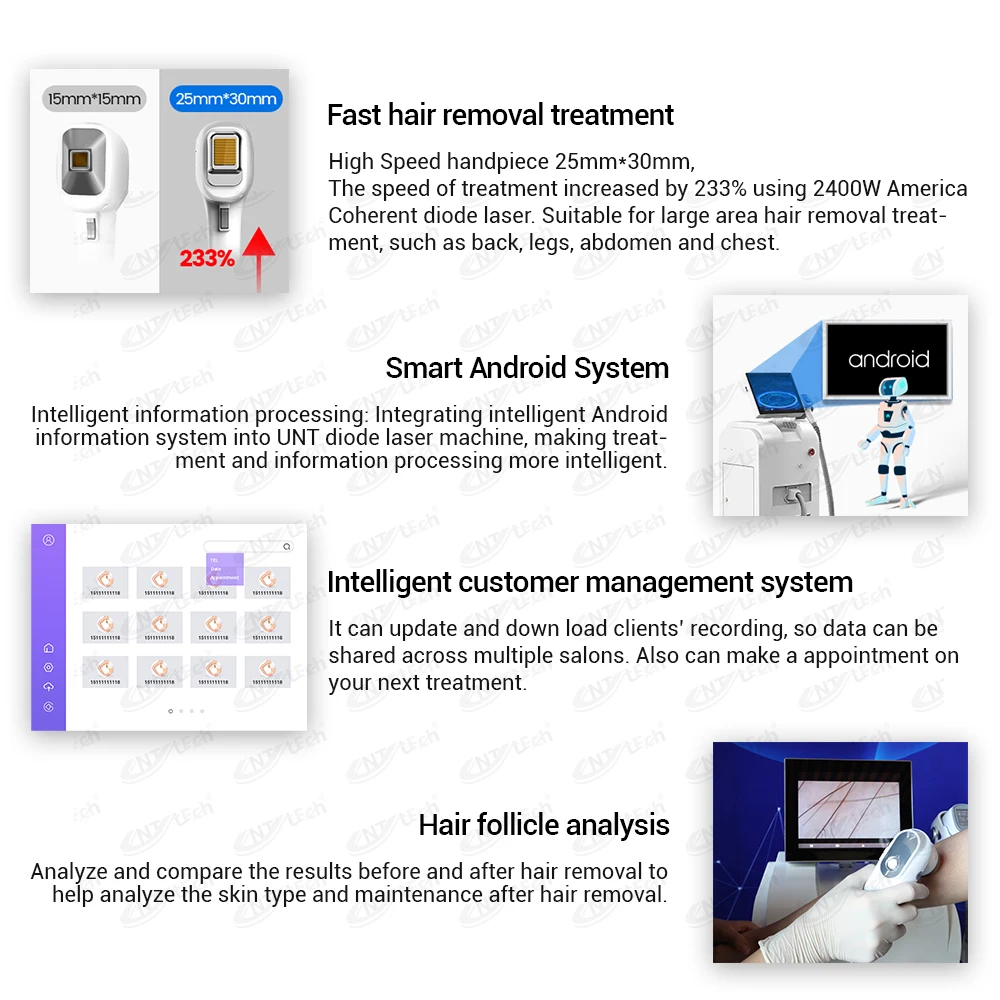 Super power 2400W 808nm diode laser hair removal machine price  3 in 1 free  oem logo